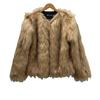 Autumn and winter new fox fur coat short women's loose warm large size raccoon fur coat casual