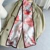 Fashion Wine Red Silk  Neck Scarf High-End Silk Scarf Long And Narrow 100% Natural Silk Hairbands For Girls Ribbon For Hair