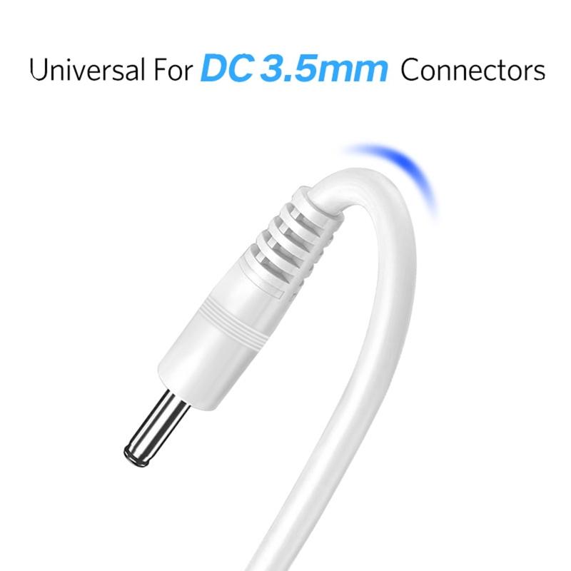 Power Cable USB To DC 3.5 X 1.35mm Straight Jack Charger Adapter Connector Cable for Router TV Box Table Lamp