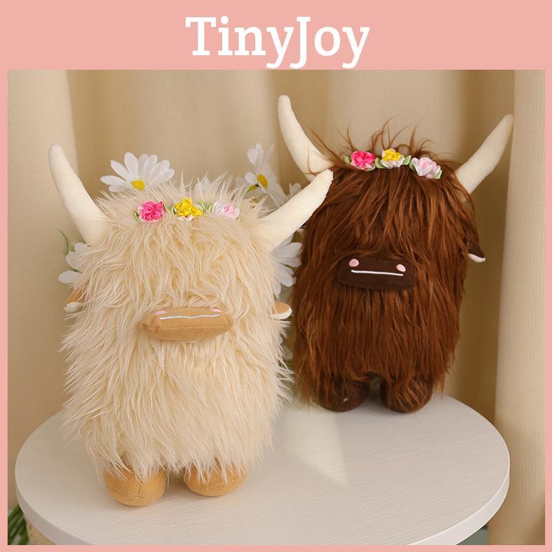 Highland Cow Plush Toy For Home Decor And Play Scottish Cattle Stuffed Animal