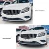 Front Bumper Lip Front Bumper Lip Replacement for W176 Standard Front Lip Front Bumper Lip Chin Splitter Spoiler, 3-Section Diffuser, Mercedes-Benz
