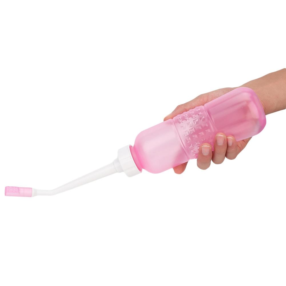 Tragbarer Hand-Bidet-Sprayer Intimbereich Analreiniger Reinigung für Frauen Alte Menschen (Rosa)