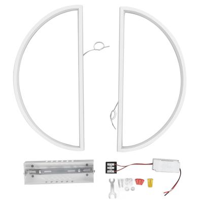 Deckenleuchte 2-seitiges halbkreisförmiges Design Moderner minimalistischer Stil Klein Weiß Warmes Licht LED
