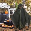 Halloween Hooded Cloak Medieval Renaissance Gothic Wizard Cape with Hood Scary Grim Reaper Cosplay Costume for Men Women