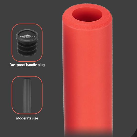 1 Paar Fahrradlenkergriffe mit Stopfen Silikon Schwamm Rutschfest Stoßdämpfend Mountainbike Lenkerabdeckung Fahrradzubehör