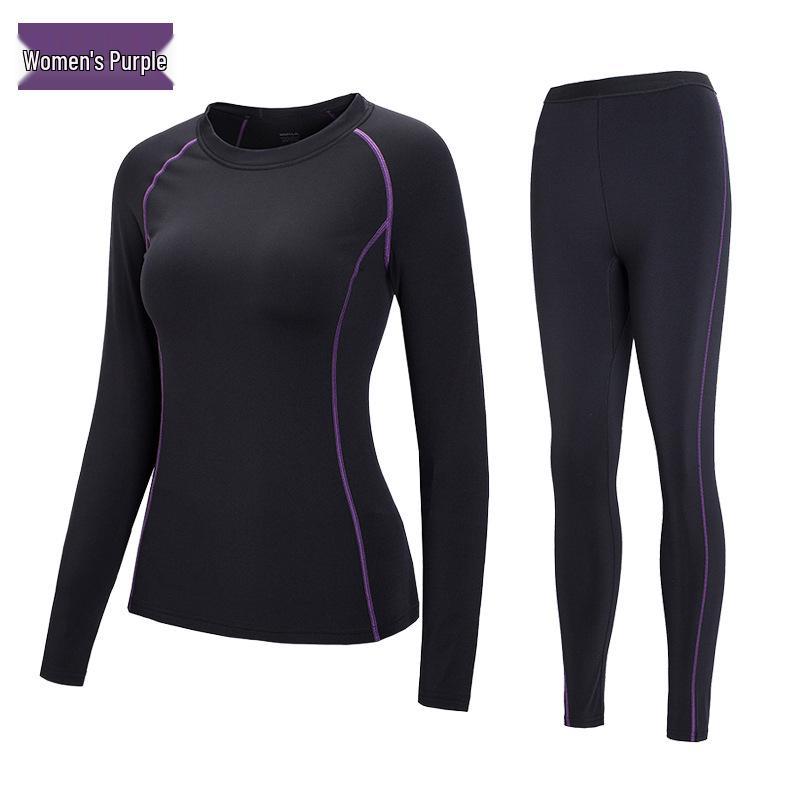 

Унисекс Облегающий Быстросохнущий Влагоотводящий Флисовый Теплый Комплект Термобелья для Занятий Спортом на Открытом Воздухе XL