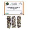 Bless-International Himalayan-Sage-Blue-Pea-Flowers-Incense Premium-100%-Natural-and-Organic Handcrafted-4-Inches-Long