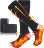 Heated Socks Rechargeable Electric Socks 4000mAh Battery Washable Heating Socks 3 Heating Settings Thermal Sock Winter Cotton Socks for Men/Women Out