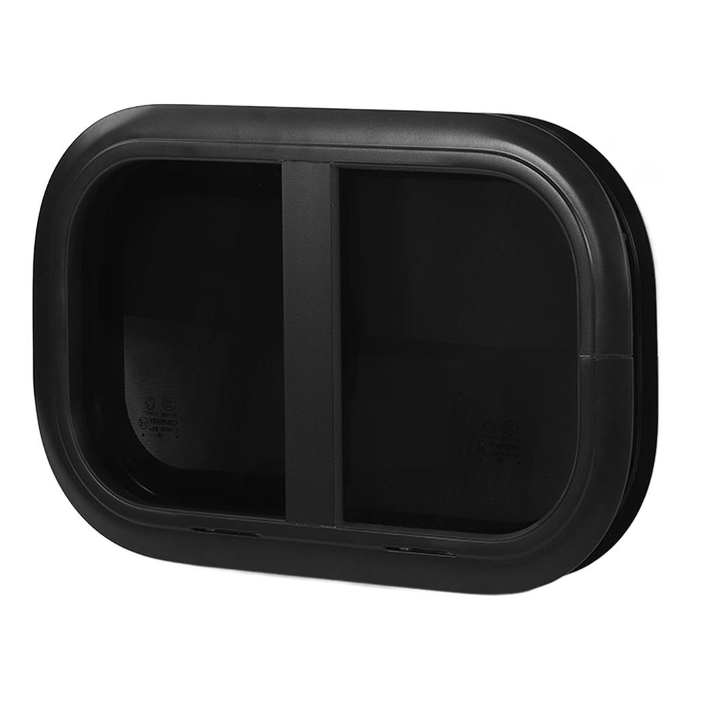 RV Schiebefenster L500 H300mm Gehärtetes Glas UV-Schutz Insektenschutzgitter Universal für Anhänger