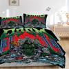 Doom Lord Bedding 3 Piece Set HD Print Duvet Cover Pillowcases for Teens Adult Bedroom Decoration Christmas Gift