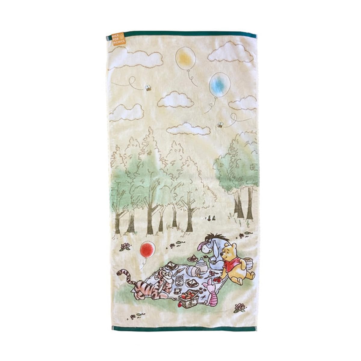 

Marushin Mini Bath Towel Disney Winnie the Pooh Talk at Picnic Hand Towel Cotton Character Outdoor Antibacterial Deodorizing 2006036000 100%