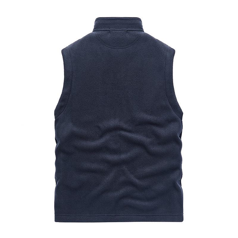 2025 Windproof Fleece Vest - Velvet-Lined, Thick, Warm, Stand-Up Collar, Sleeveless for Autumn & Winter