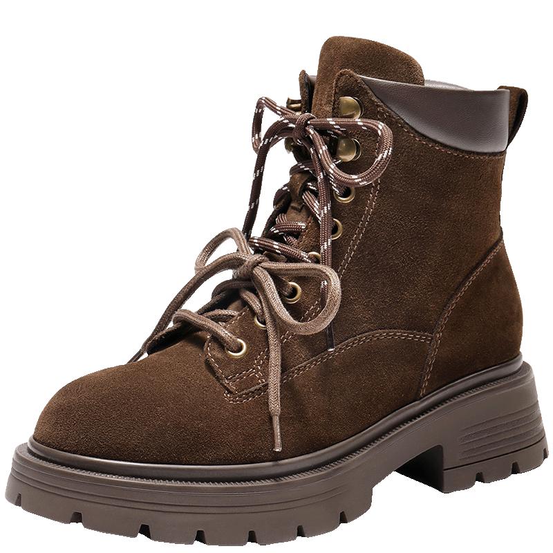 Belle Women s Winter Double Shoelace Work Boots 36