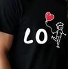 Lovers Love Print T Shirt Graphic T Shirt High Quality Unisex And Unisex Short Sleeve T Shirt Lovers Clothing Holiday Gifts
