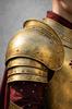 Medieval King Golden Armor Outfit, Half Body Steel Knight Armor Suit for LARP Cosplay Reenactment