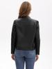 Women's Spring/Autumn Stylish Leather Jacket - European & American Stand-up Collar Biker Coat