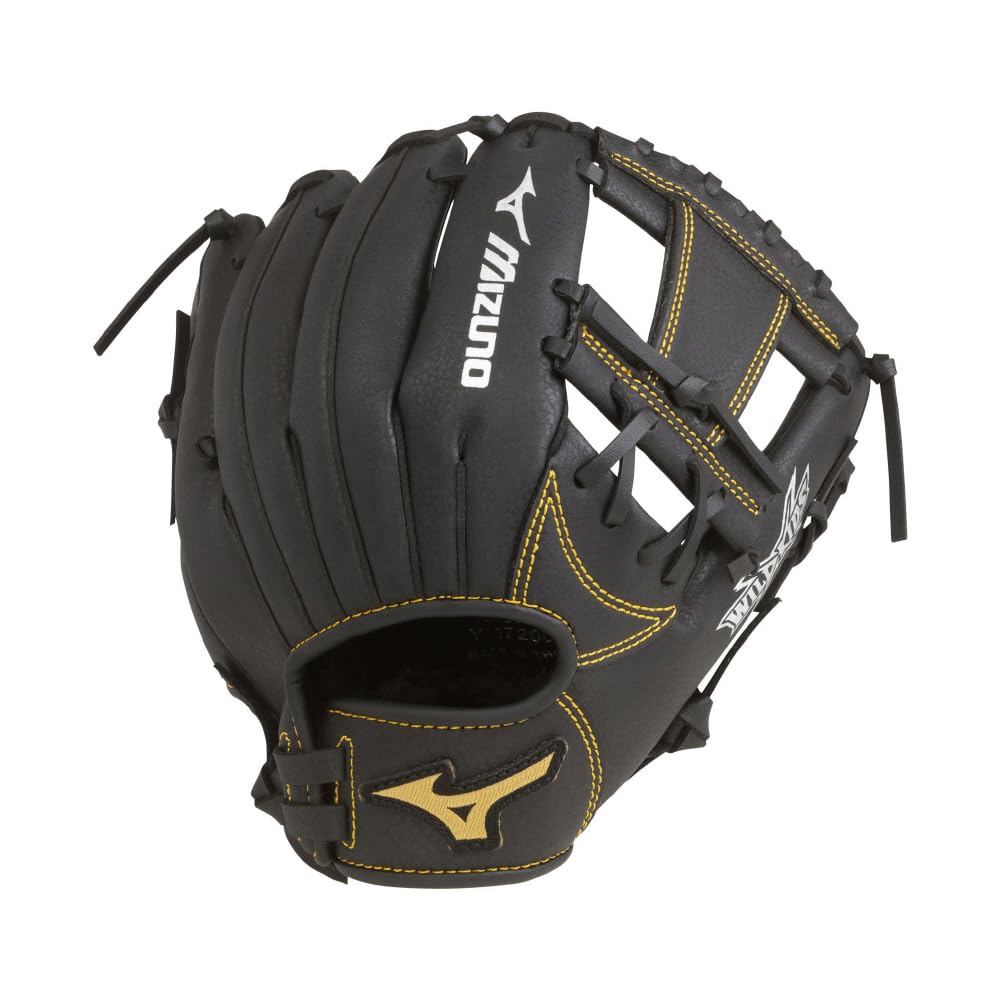 Mizuno Wild Kids Youth Baseball Softball Glove 5S Black