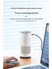 Car Negative Ion HEPA Air Purifier with Activated Carbon Filter for Odor & Formaldehyde Removal, Desktop Oxygen Bar, Aromatherapy Function