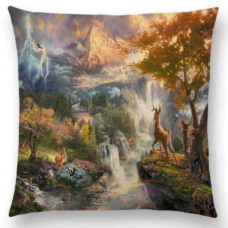 Elegant Cotton Linen Cushion Cover With Invisible Zipper For Easy Cleaning