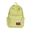 Schoolbag New Alphabet Embroidered Student School Bag Lightweight Versatile Middle School Campus Backpack Trendy Casual Backpack