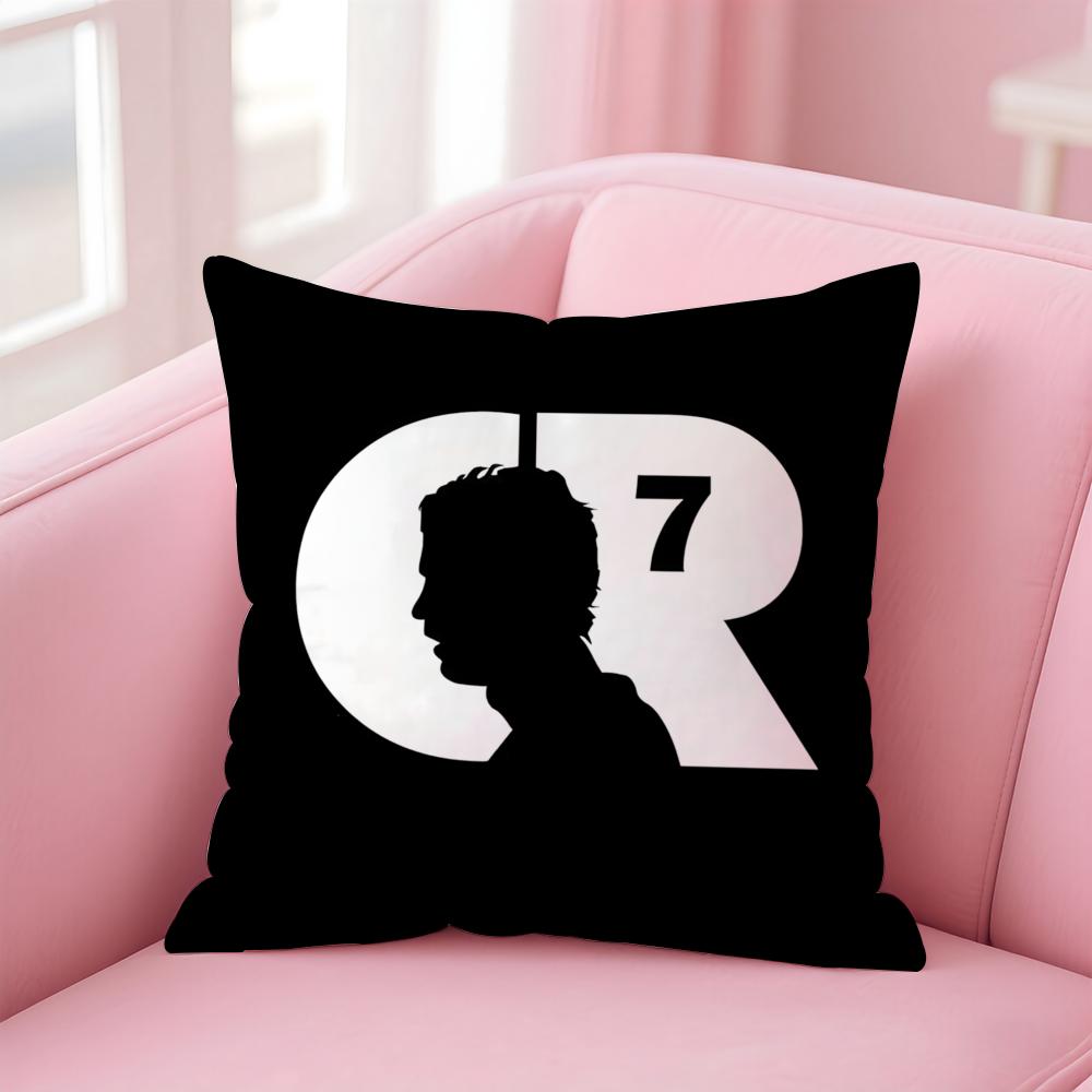 CR7 CCristiano RRonaldoS Cushion Cover Pillow Case Soft Friendly Fabric  Concealed Zipper
