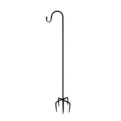 Shepherd Hook Heavy Duty Adjustable Metal Shepherd Hook with 4 Claw Base for Outdoor