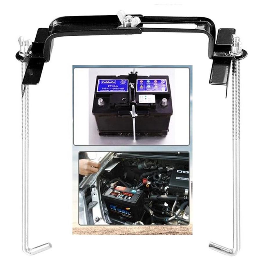 Car Storage Battery Holder Adjustable Stabilizer Metal Rack Mount Bracket Stand