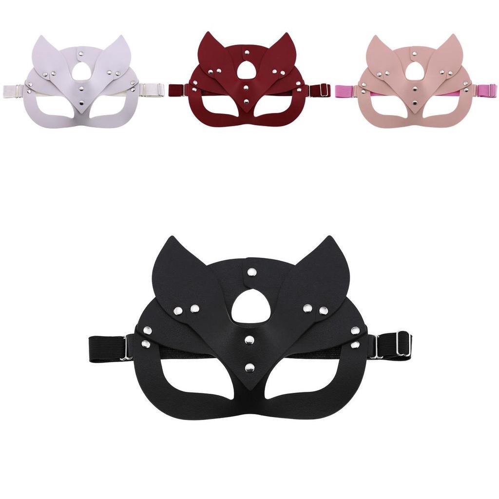 Elegant Fox Mask Made Of High-quality Pu Leather For Halloween Party And Masquerade
