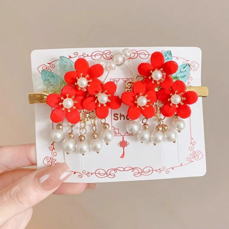 Children's Ancient Hanfu Hairpin with Tassels - Fairy Style Girl's Hair Accessory