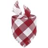 Soft Plaid Pet Scarf Bibs Breathable Dog Triangle Towel Stylish Dog Bandanas  Pet Costume