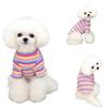 Cotton Rainbow Pet Sweater Spring and Autumn Small Dog and Cat Clothing