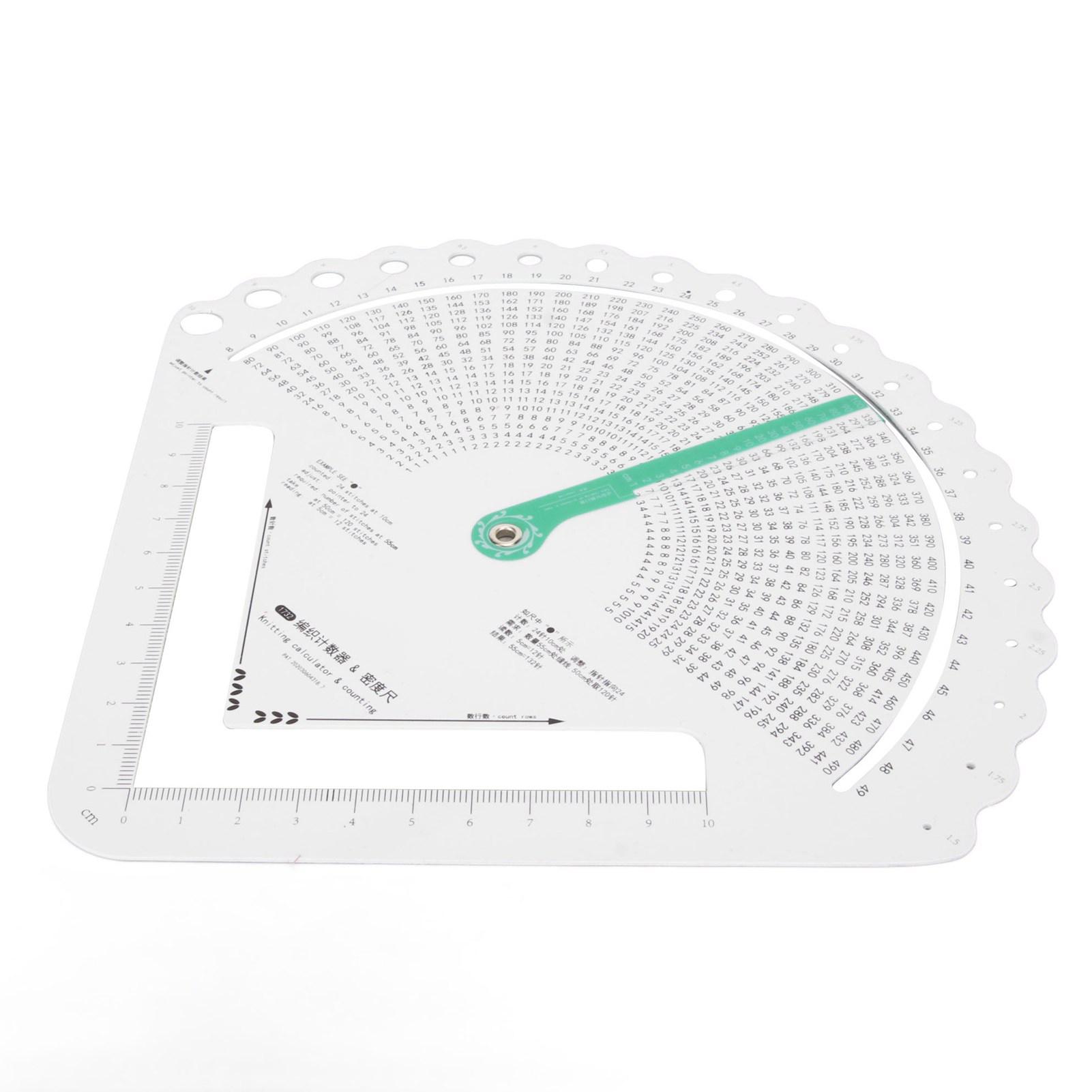 

Линейка для вязания, измеритель плотности вязания, измерительный инструмент, многофункциональный точный калькулятор петель для вязания