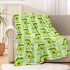 Mac and Cheese Blanket,Cute Mac n Cheese Throw Blanket,Cheese Pasta Flannel Blanket Gift for Toddler Infant Newborn,Fuzzy Warm