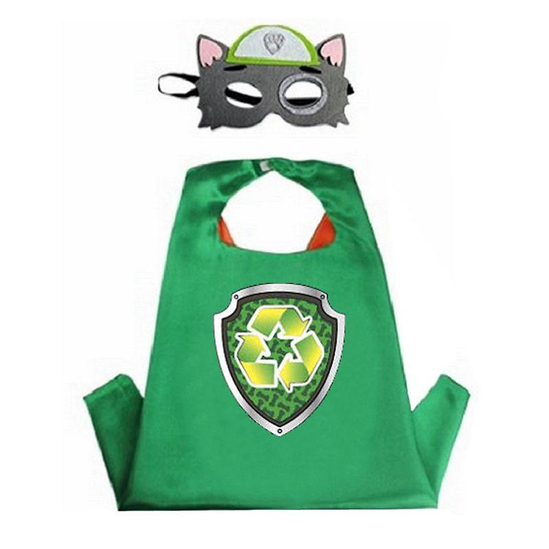 Vibrant Paw Patrol Cartoon Costume Cape And Mask Set For Kids Parties And Play