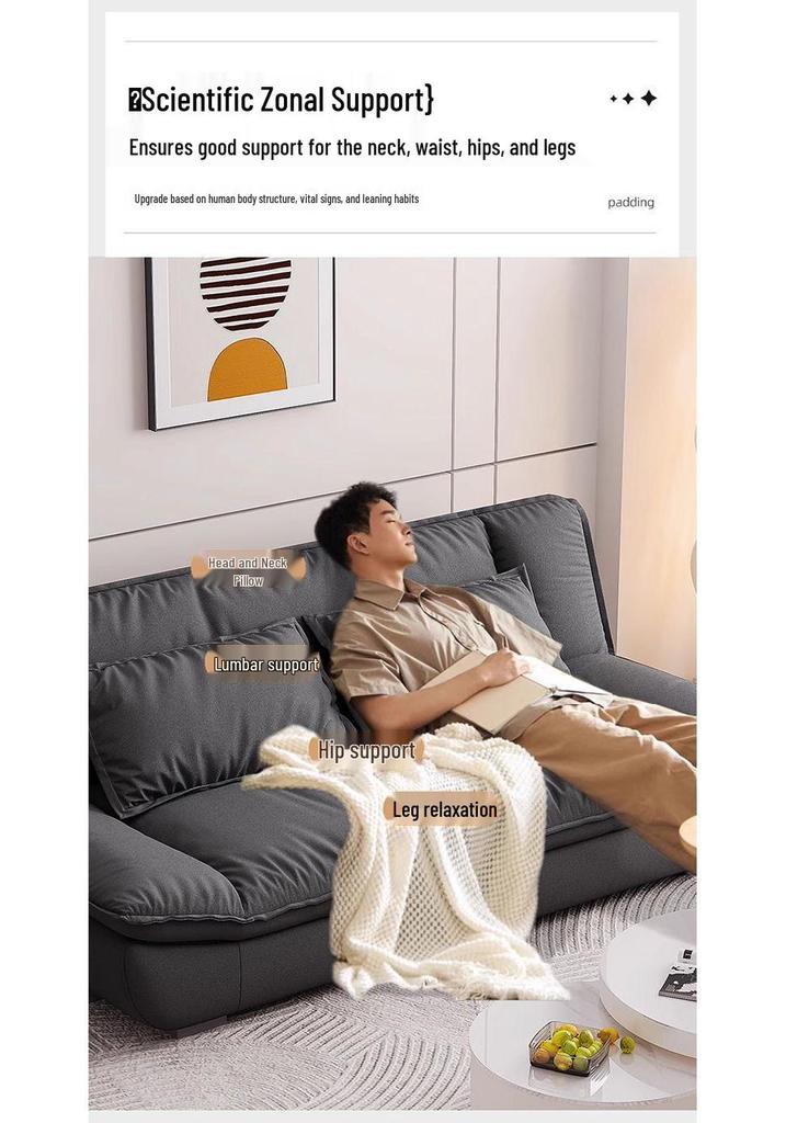 Minimalist Foldable Sailboat Sofa Bed for Home, Apartment, or Rental