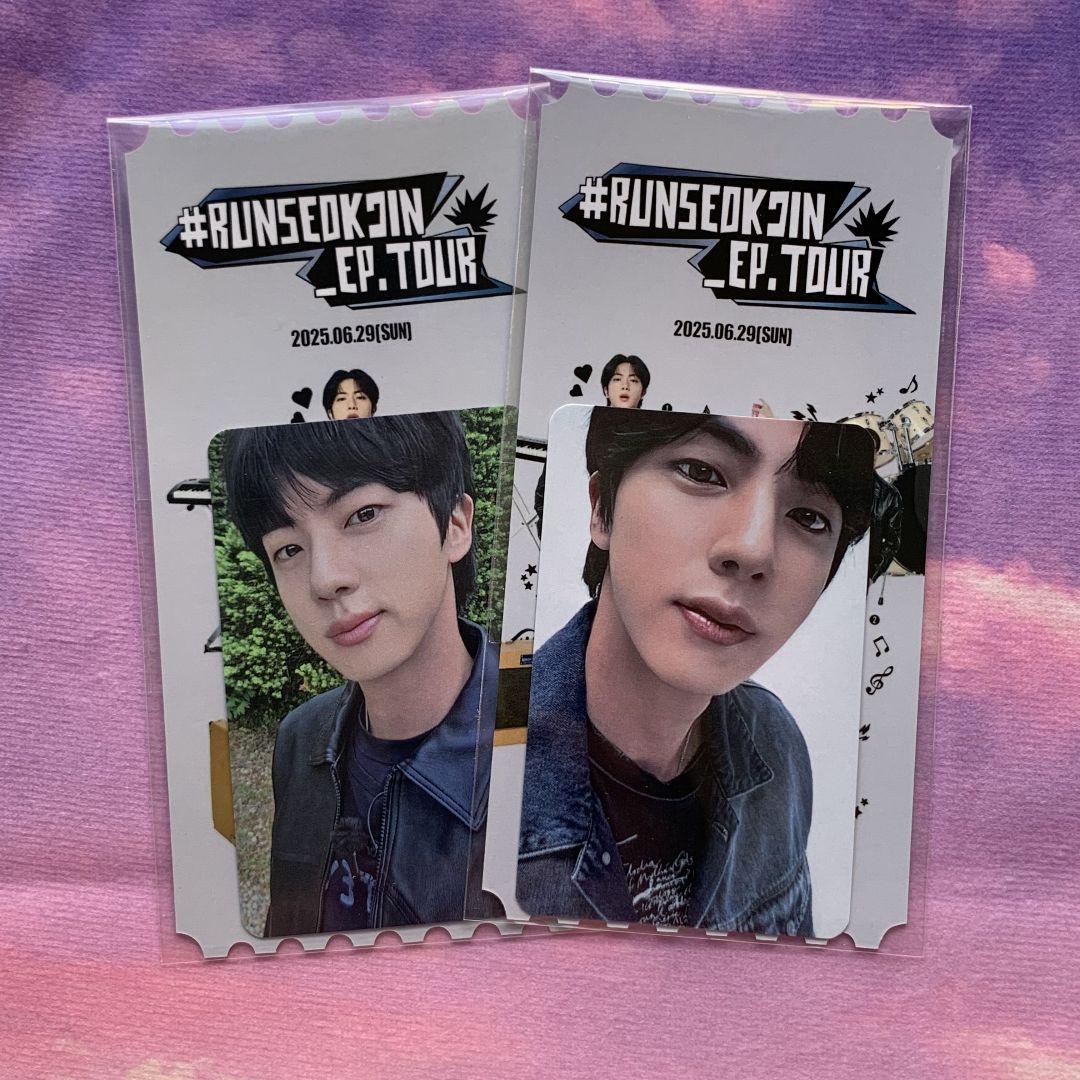 

[USED] BTS RUNSEOKJIN_EP.TOUR Trading Card 6/29 JIN 2 pieces