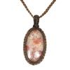 Sunstone Macrame Necklace Handmade Natural Bohemian Crystal Choker Healing