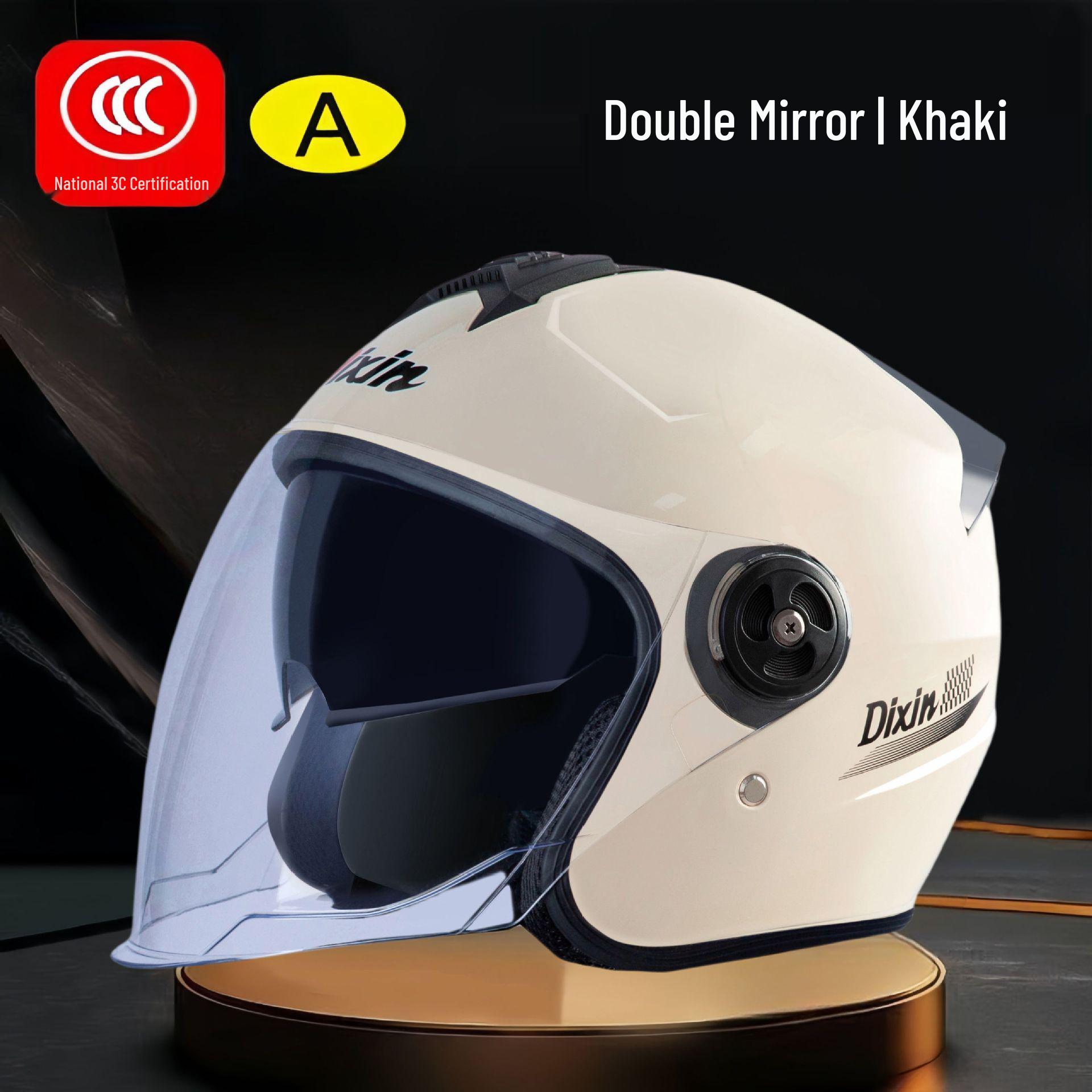 

3C Certified Unisex Electric Motorcycle Helmet with Warm, Windproof, Anti-fog Dual Visor