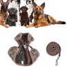 Pet Harness Leash Polyester Adjustable Breathable Escape Proof Dog Vest Harness Leash for Cats Dogs