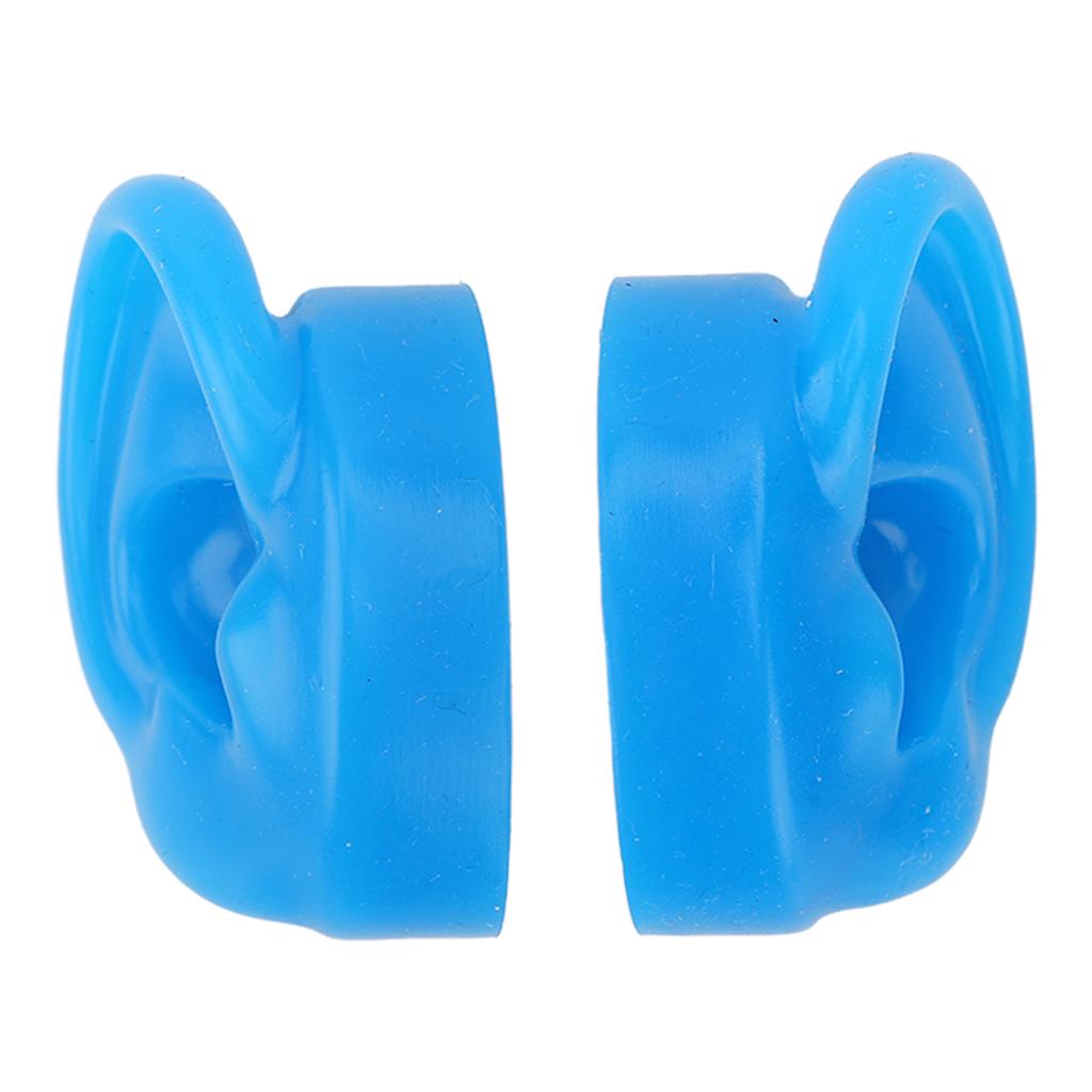 Coppia Modello Auricolare in Silicone Morbido Display Auricolari Stampo Strumento per Pratica Piercing Oggetti di Scena per Dimostrazione Insegnamento Esposizione Gioielli