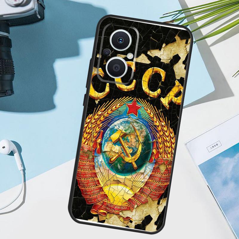 Vintage USSR CCCP Case For OPPO Reno 13 13F 12 11 F 8T 7 8 10 Pro OPPO Find X8 X6 Pro X3 X5 Lite Cover Funda