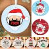 Delightful Personalised Lockdown Christmas Tree Ornament 2020 Quarantine Wooden Decor
