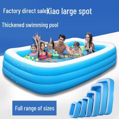 PVC Inflatable Foldable Swimming Pool for Children & Families - Durable Outdoor/Indoor Entertainment