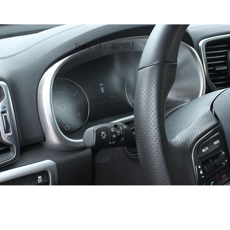 Car Garnish Trim ABS Styling Dashboard Meter Trument Panel Gauge Frame Stick Lamp For Kia Sportage KX5 2016 2017 2018