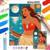 Disney Moana oil painting by numbers art kit. handmade diy painting home decoration gifts