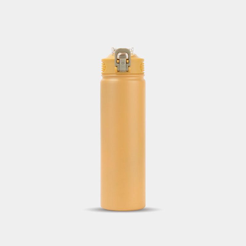 600/750ML Thermos Bottle with Straw Stainless Steel Car Thermal Cup Sports Water Bottles Keeps Cold and Burning Thermal Mug