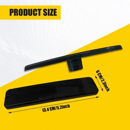 Smoked Turn Signal Front Parking Lights Housings Fits Jeep 1987-1995 Wrangler YJ