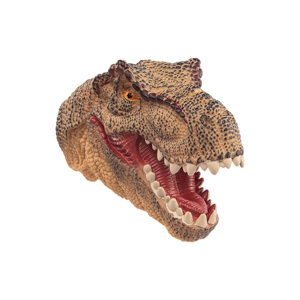 Soft Rubber Dinosaur Puppet Set Dilophosaurus Children's Hand Puppet Glove