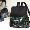 New Nylon Flow Printing Large Capacity Backpack Retro Women's Travel Backpack Wear-resistant Waterproof
