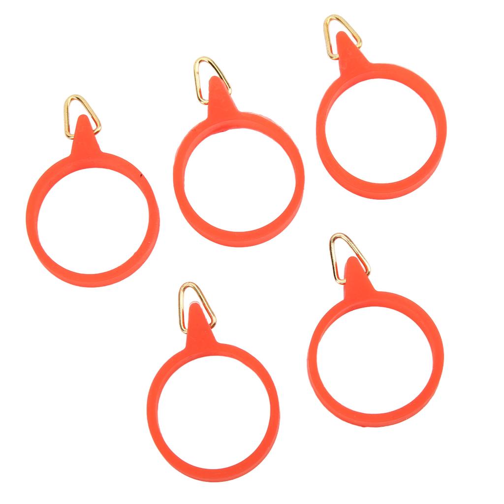 5 Pcs Lure Rod Hook All in One High Elastic Rubber Lua Rod Ring Hook Fishing AccessoriesL